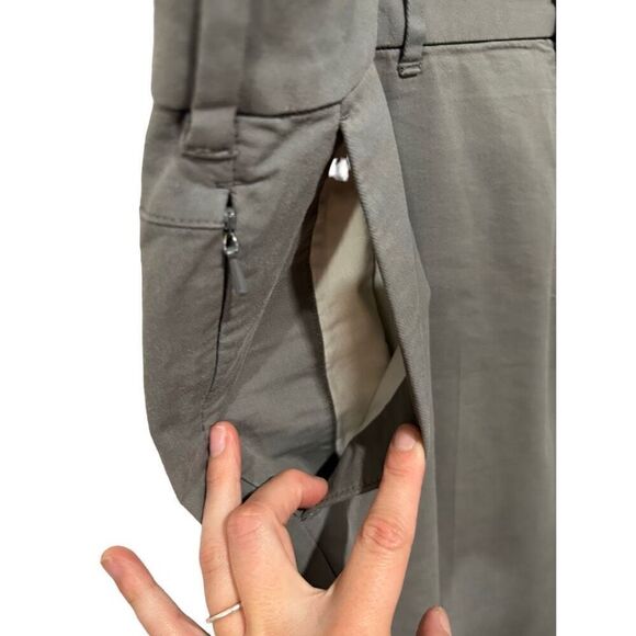 Izod Stretch Chino Straight Pants Gray Men's Size 40x30 - Picture 5 of 13